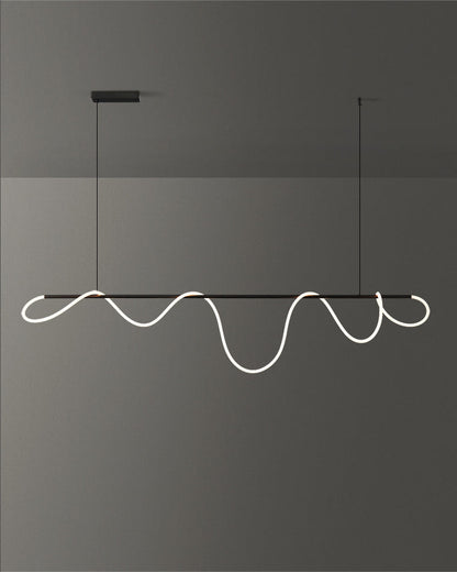 Diff Hose LED Linear/Circular Brass Chandelier-DF2059