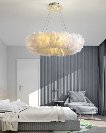 Diff Feather Circular Pendant Light-DF2060