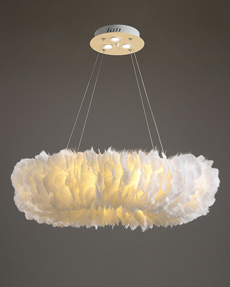 Diff Feather Circular Pendant Light-DF2060