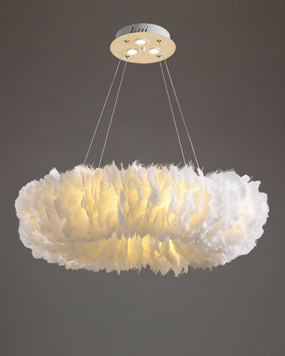 Diff Feather Circular Pendant Light-DF2060