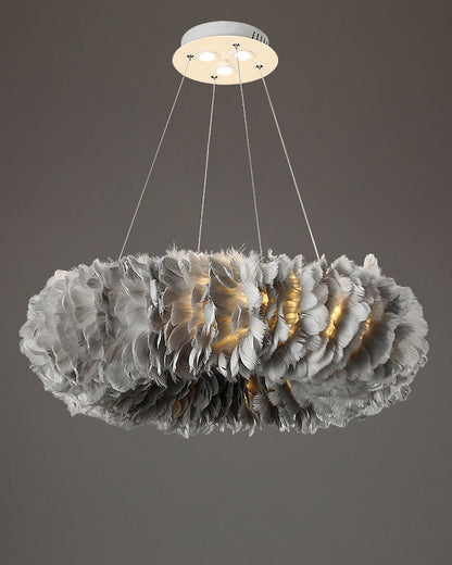 Diff Feather Circular Pendant Light-DF2060