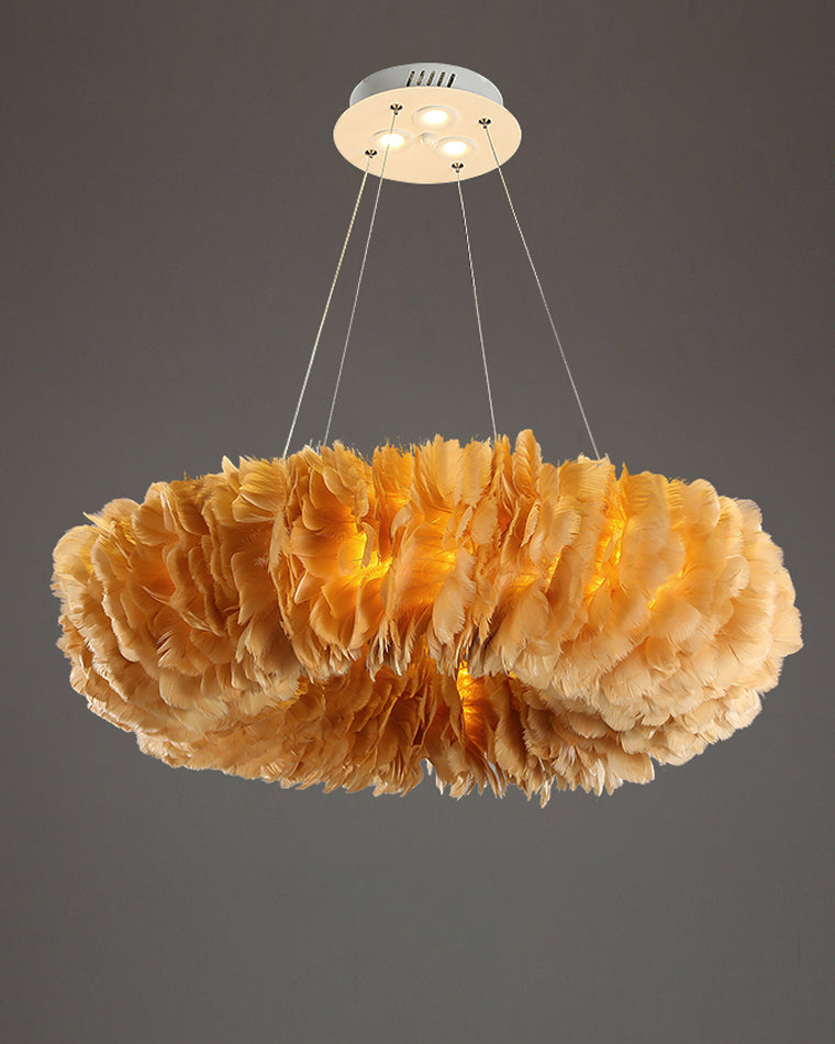 Diff Feather Circular Pendant Light-DF2060