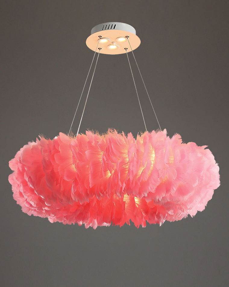 Diff Feather Circular Pendant Light-DF2060