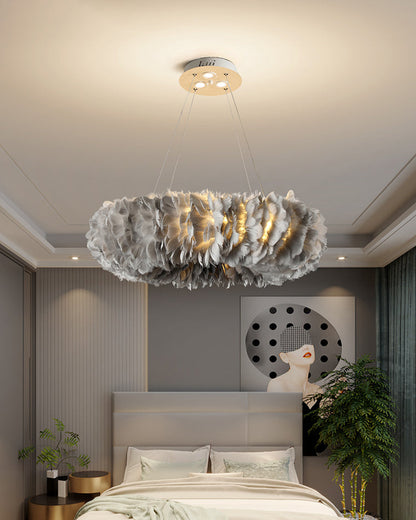 Diff Feather Circular Pendant Light-DF2060