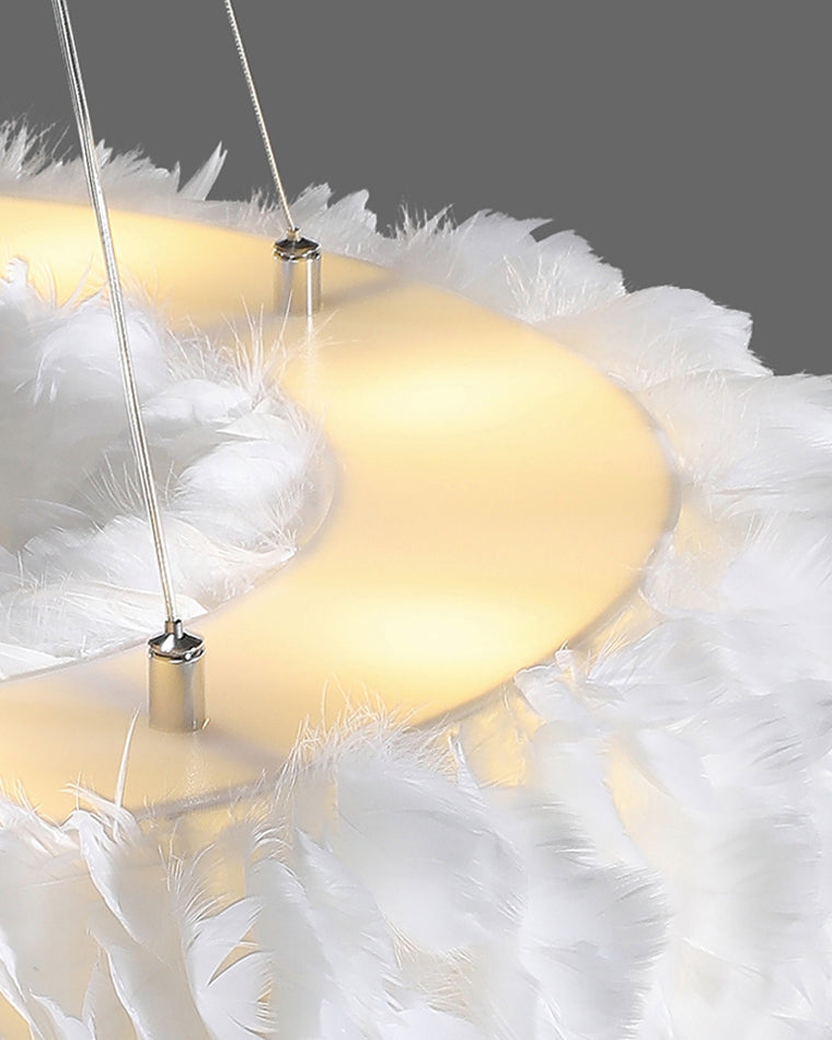 Diff Feather Circular Pendant Light-DF2060