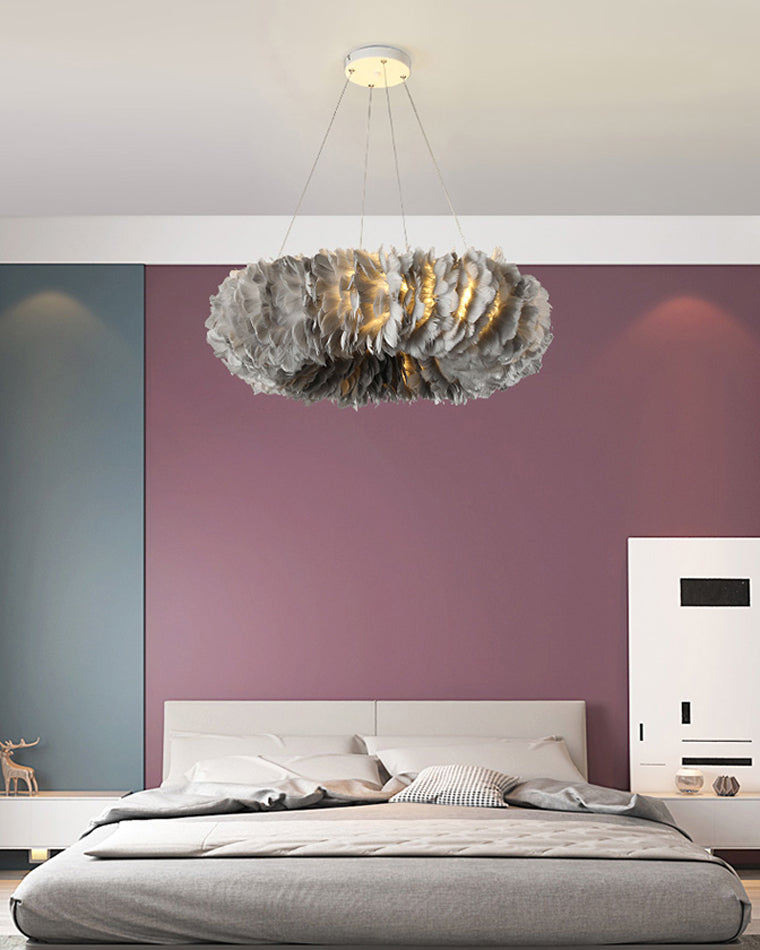 Diff Feather Circular Pendant Light-DF2060