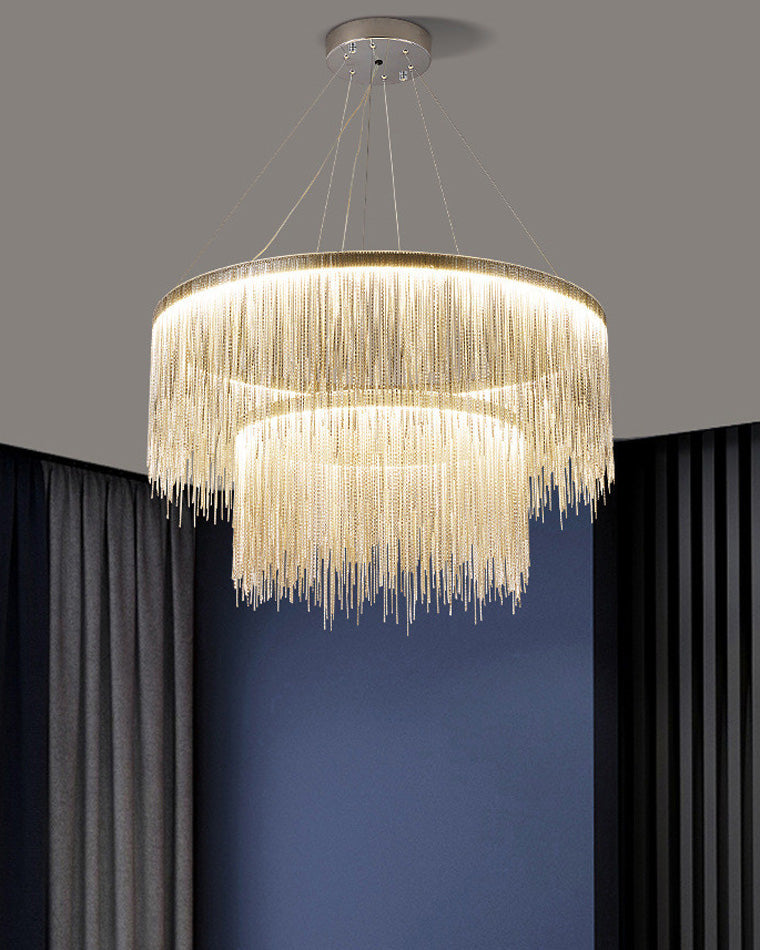 Diff Tassel Round/Linear Chandelier-DF2062