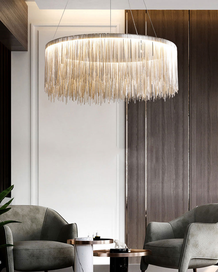 Diff Tassel Round/Linear Chandelier-DF2062