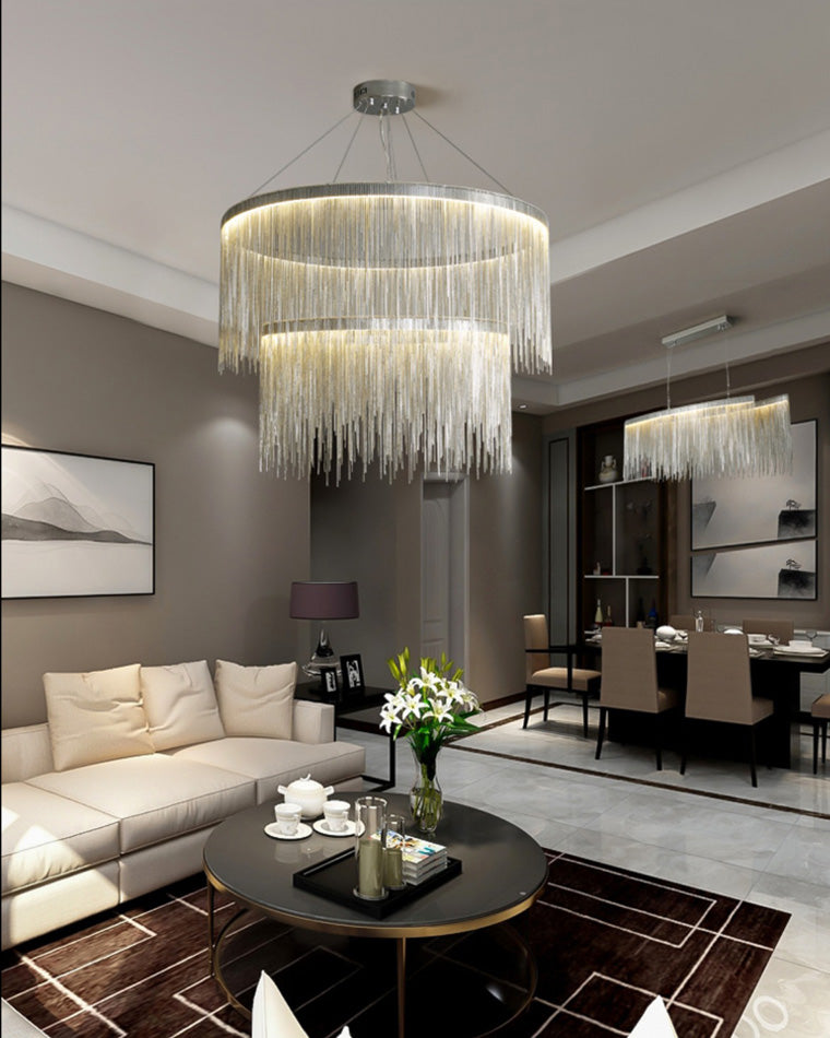 Diff Tassel Round/Linear Chandelier-DF2062