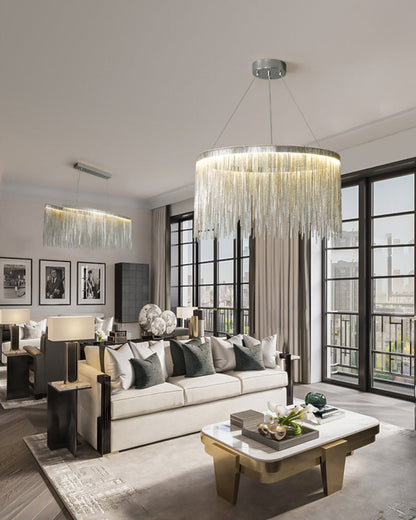 Diff Tassel Round/Linear Chandelier-DF2062