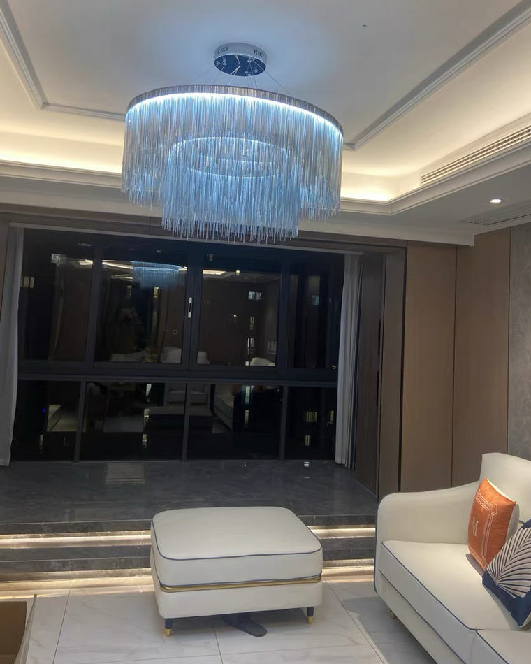 Diff Tassel Round/Linear Chandelier-DF2062