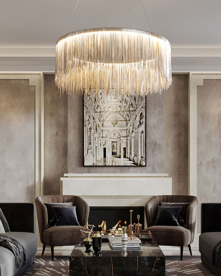 Diff Tassel Round/Linear Chandelier-DF2062