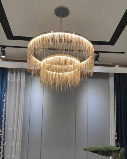 Diff Tassel Round/Linear Chandelier-DF2062