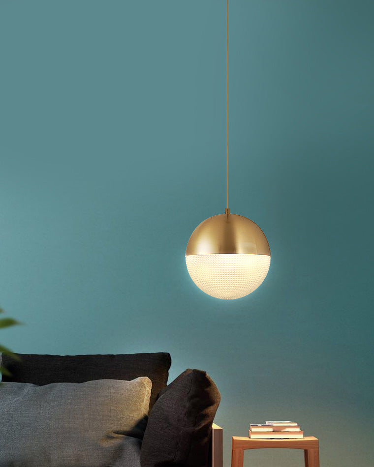 Diff Prismatic/Milk Glass Globe Pendant Light-DF2065