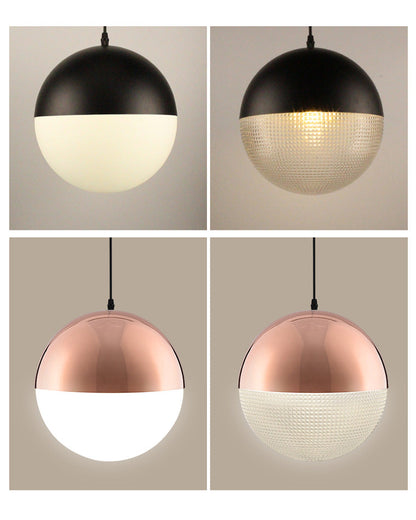 Diff Prismatic/Milk Glass Globe Pendant Light-DF2065