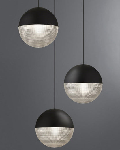 Diff Prismatic/Milk Glass Globe Pendant Light-DF2065