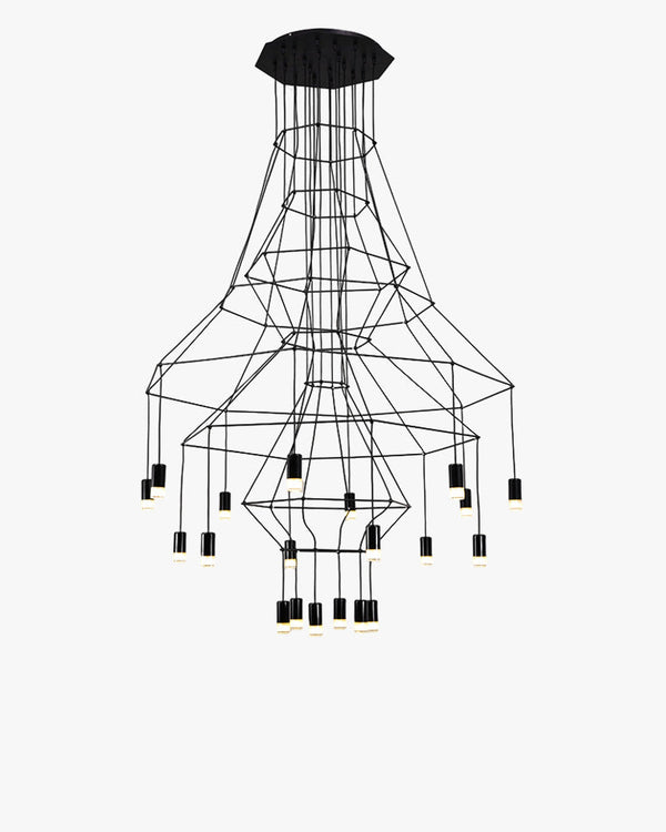 Diff Wire Tiered Sculptural Chandelier-DF2066