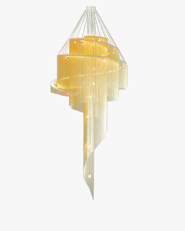 Diff Spiral Tassel Foyer Chandelier-DF2067