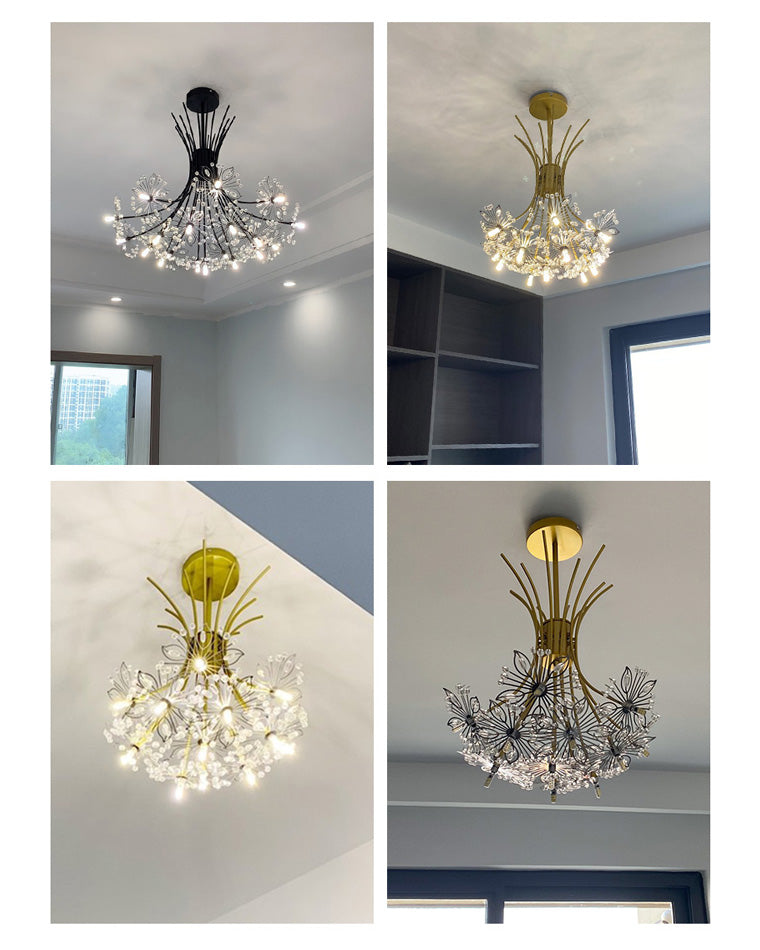 Diff Gypsophila Bouquet Crystal Flower Chandelier-DF2077
