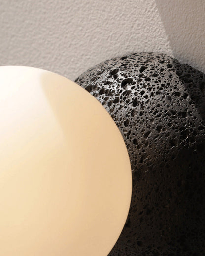 Diff White & Black Glass Globe Pendant Light-DF2086