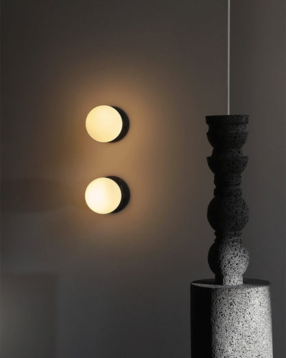 Diff White & Black Glass Globe Pendant Light-DF2086
