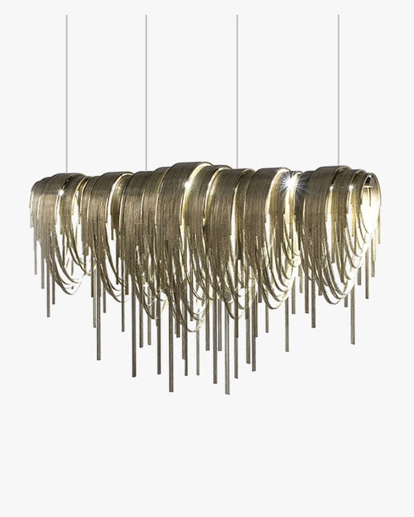 Diff Fringe Linear Dining Room Chandelier-DF2089