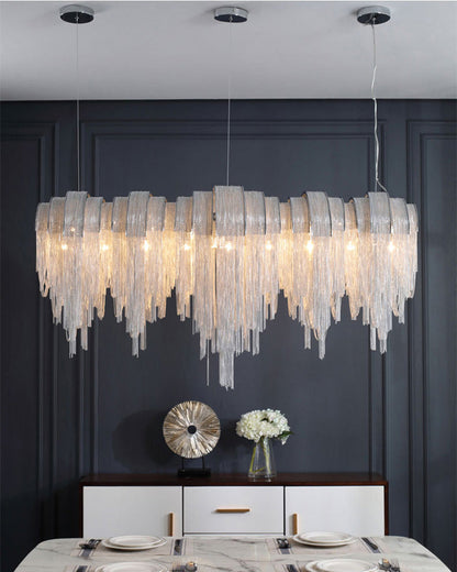 Diff Fringe Linear Dining Room Chandelier-DF2089