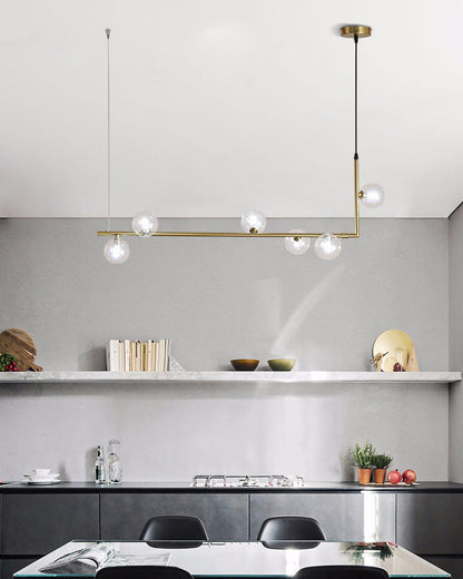 Diff Linear Glass Globe Chandelier-DF2090