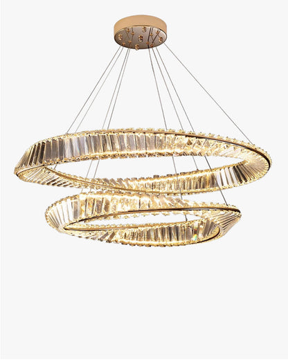 Diff Möbius Crystal Prism Circular Chandelier-DF2191