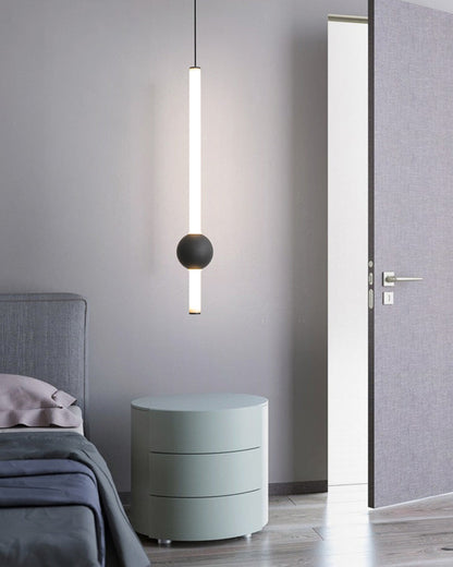 Diff White & Black Tube Pendant Light-DF2093