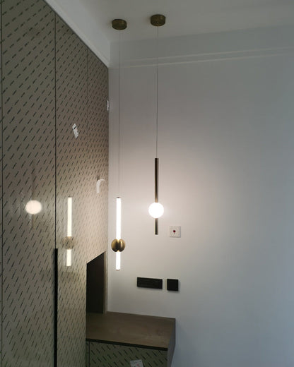 Diff White & Black Tube Pendant Light-DF2093