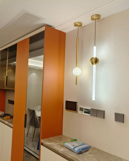 Diff White & Black Tube Pendant Light-DF2093