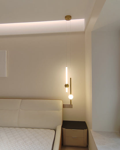 Diff White & Black Tube Pendant Light-DF2093