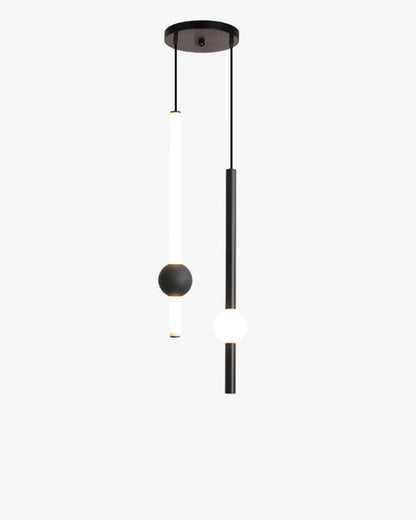 Diff White & Black Tube Pendant Light-DF2093