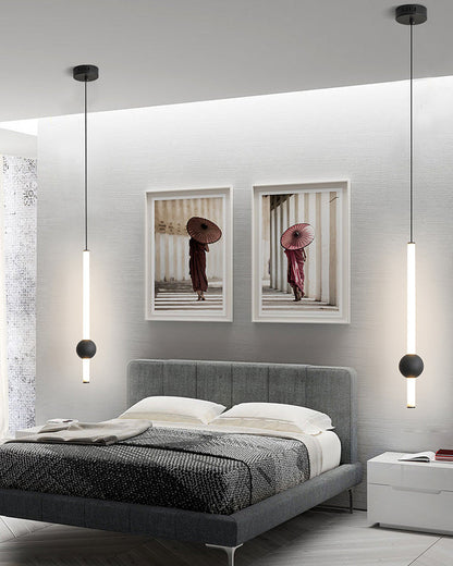 Diff White & Black Tube Pendant Light-DF2093