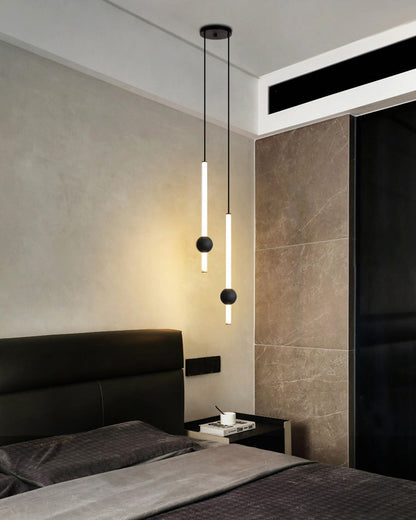 Diff White & Black Tube Pendant Light-DF2093