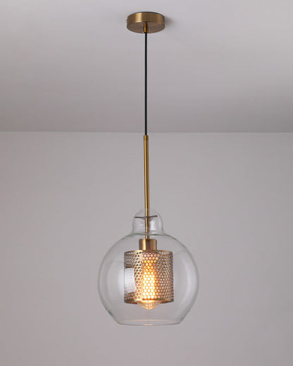 Diff Elegant Round/Cylinder Glass Pendant Light-DF2095