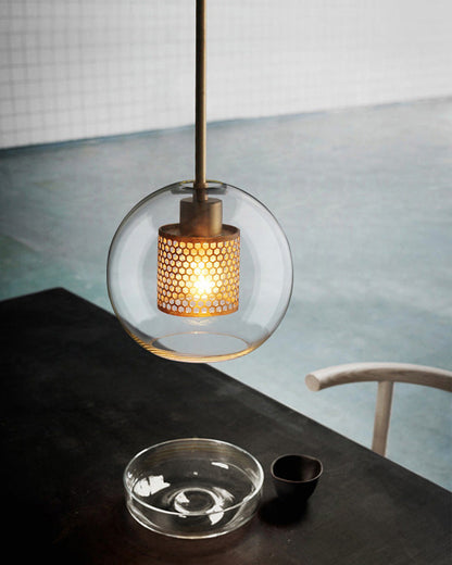 Diff Elegant Round/Cylinder Glass Pendant Light-DF2095