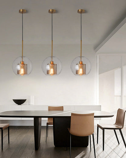 Diff Elegant Round/Cylinder Glass Pendant Light-DF2095