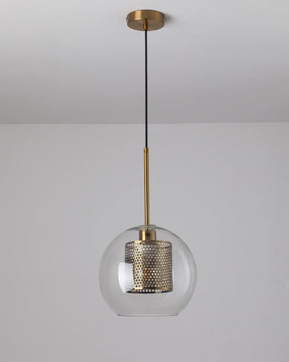 Diff Elegant Round/Cylinder Glass Pendant Light-DF2095