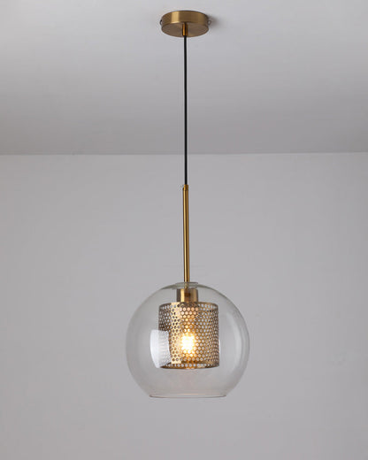 Diff Elegant Round/Cylinder Glass Pendant Light-DF2095