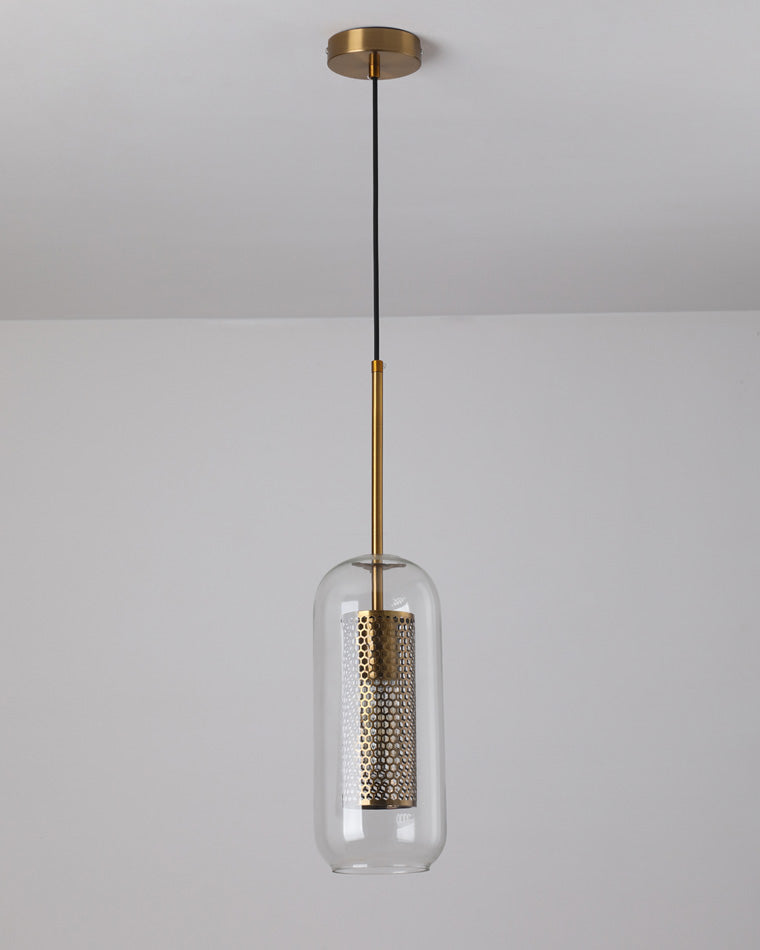 Diff Elegant Round/Cylinder Glass Pendant Light-DF2095