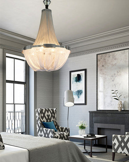 Diff Silver Chain Empire Chandelier-DF2096