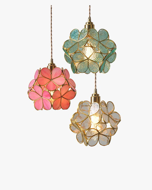 Diff Cherry Blossom Stained Glass Pendant Light-DF2100