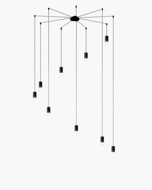 Diff Wire Off Center Chandelier-DF2107