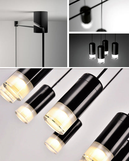 Diff Wire Off Center Chandelier-DF2107