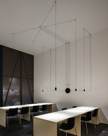 Diff Wire Off Center Chandelier-DF2107