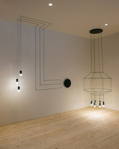 Diff Wire Off Center Chandelier-DF2107
