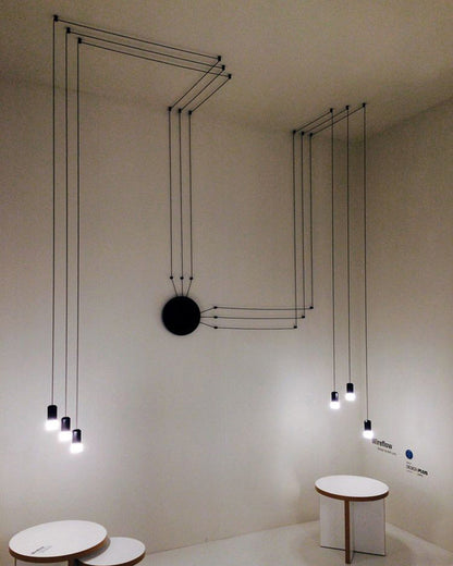 Diff Wire Off Center Chandelier-DF2107