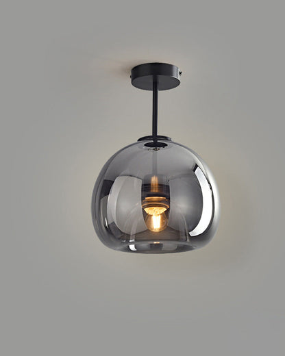 Diff Smoked/Amber Blown Glass Pendant Light-DF2108